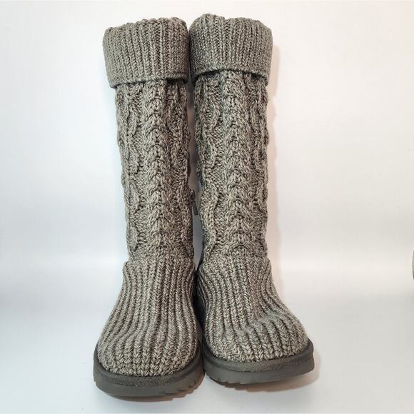 UGG Classic Cardi Cabled Knit Sweater Knee Boots Women's Size 8 NWT - Picture 5 of 10